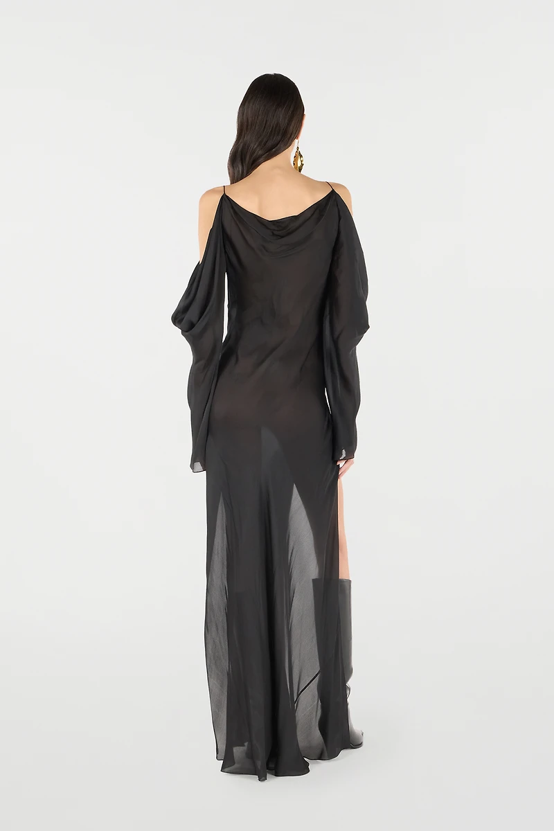 Long Silk Dress