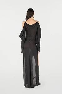 Long Silk Dress