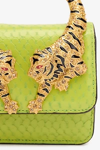 Roar Bag With Bejeweled Tigers