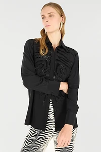 Sequined Tiger Skin Shirt