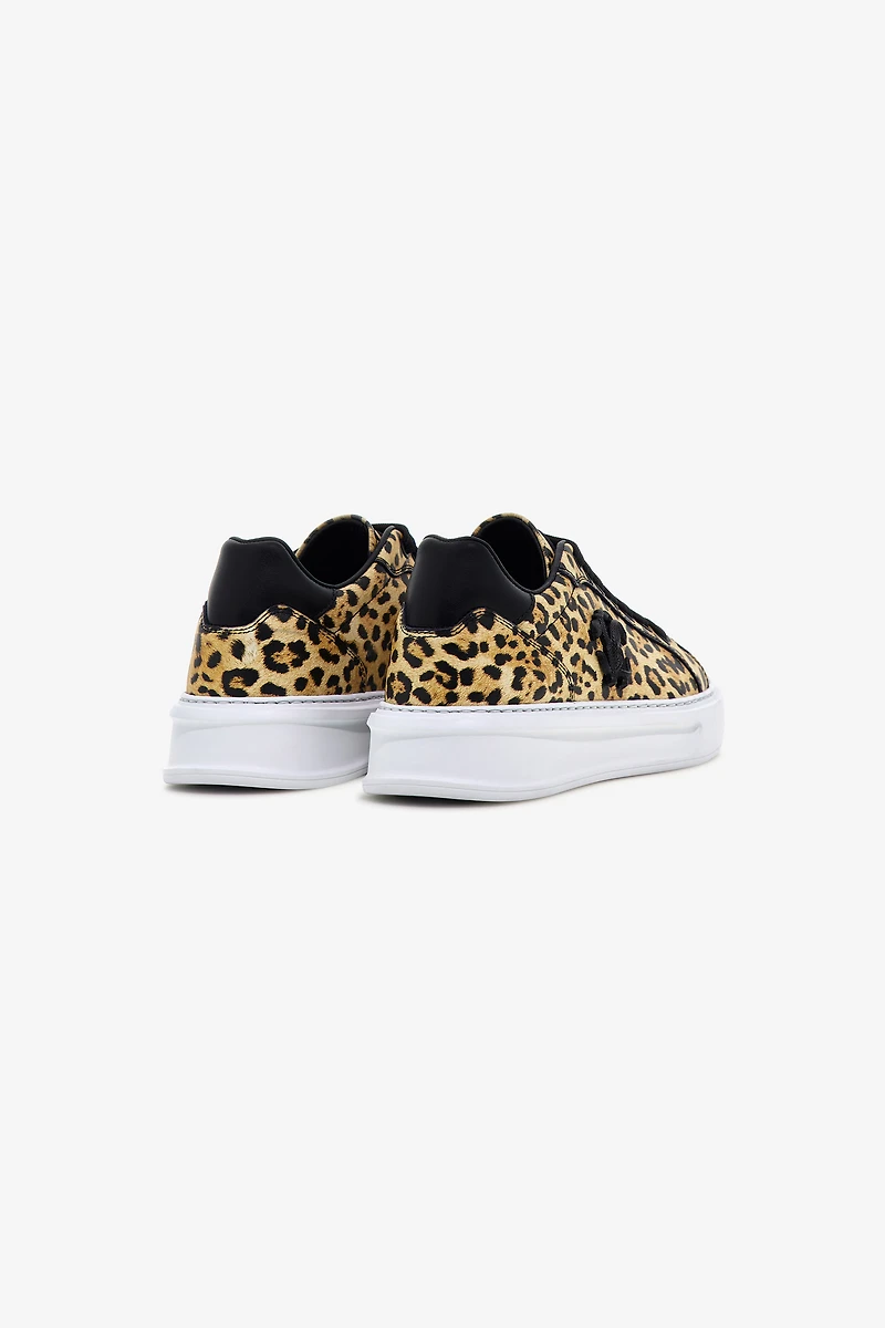 Low-Top Sneakers with Jaguar Print