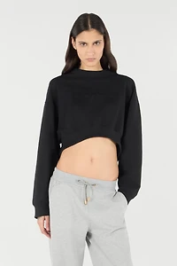 Cropped Sweatshirt With Logo