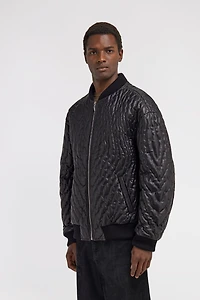 Quilted Bomber Jacket
