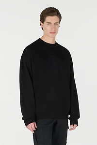 Sweatshirt With Mirror Snake Monogram Embroidery