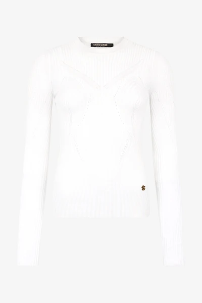 Wall Print Ribbed Sweater