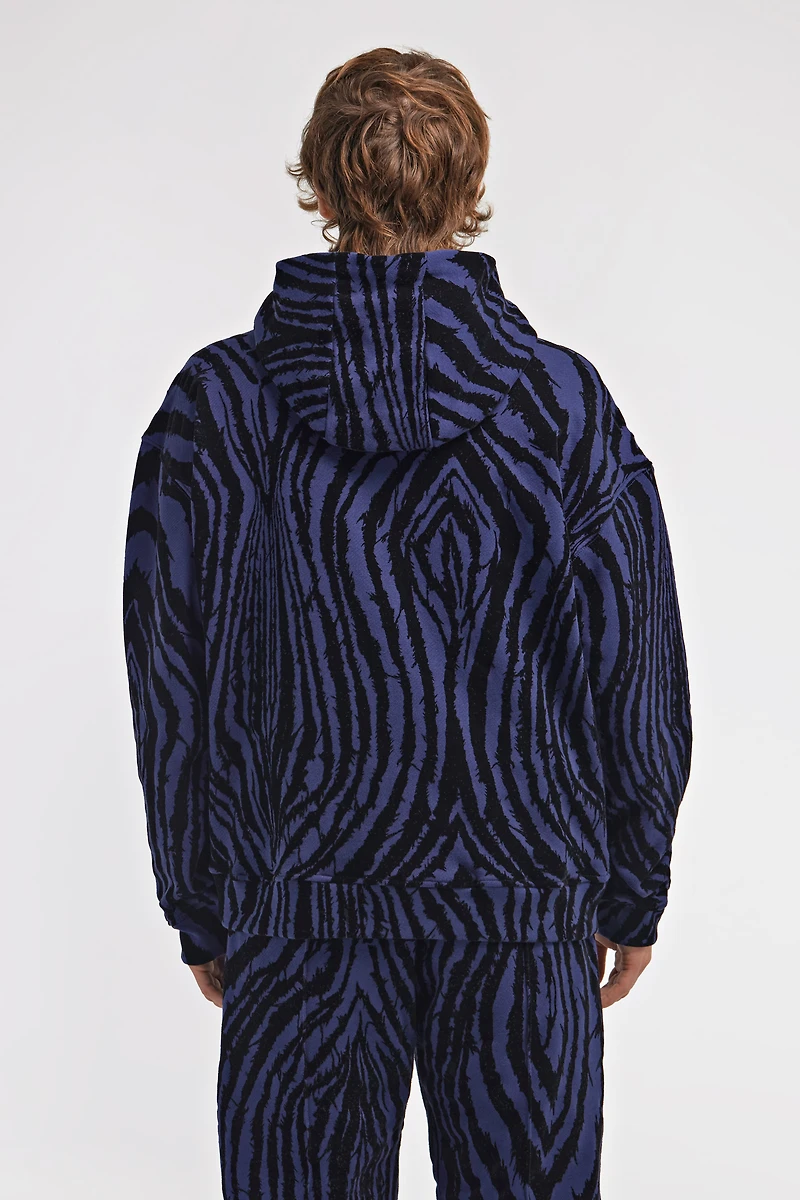 Zebra print sweatshirt