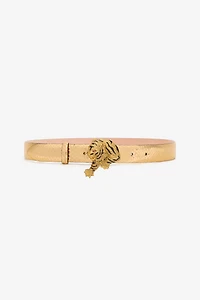 Snake Print And Tiger Jewel Belt