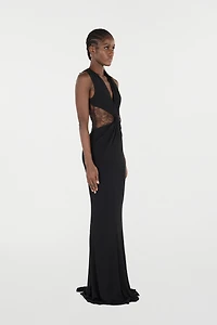 Extra-Long Dress With Lace