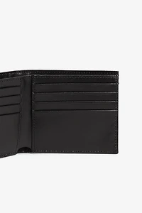 Animal-print logo bi-fold wallet