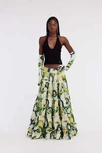 Black Ribbed Halter Top