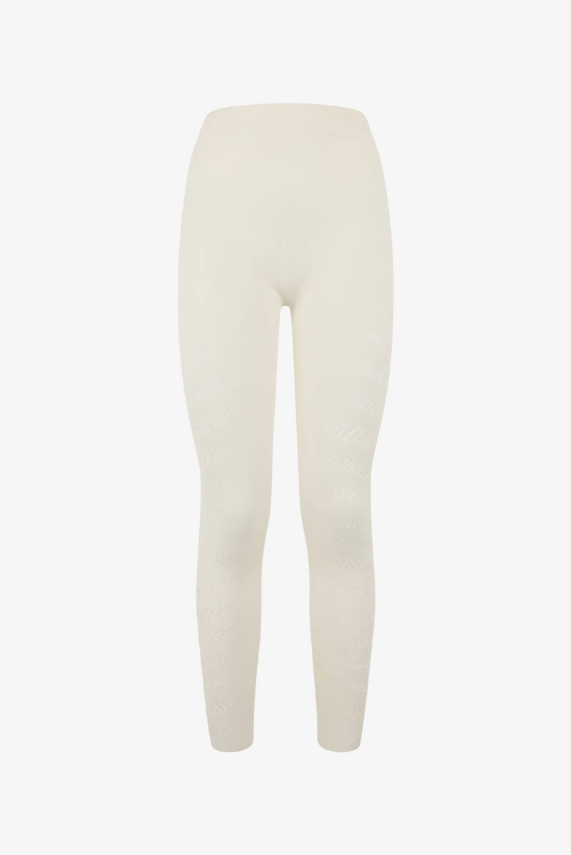 White Cut-Out Leggings