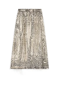 Jaguar-Print Skirt