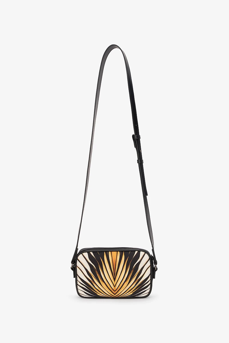 Camera Bag With Ray Of Gold Print