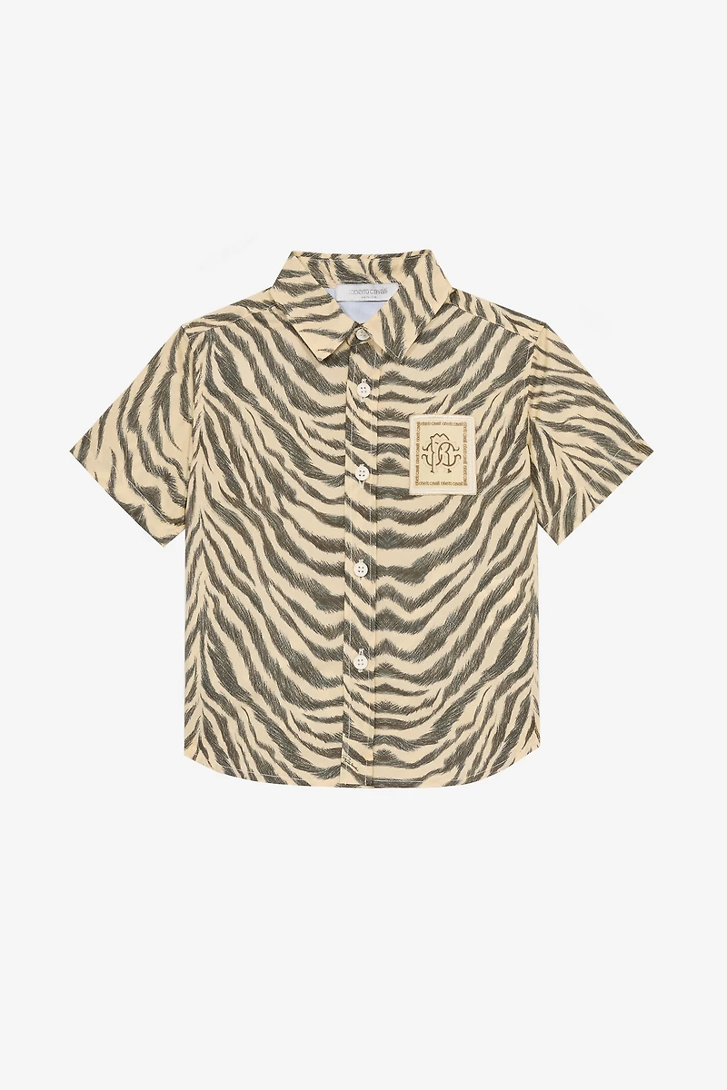 Tiger Skin-Print Shirt