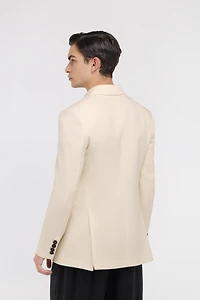 Ivory Double-Breasted Jacket