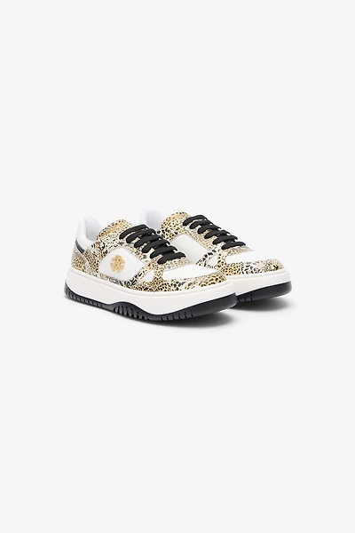 Leopard Print Sneaker with Monogram RC