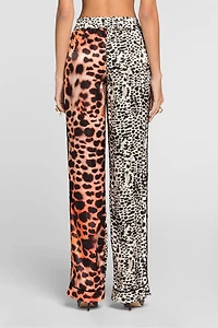 Murena Print Silk Blend Trousers