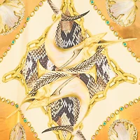 Sunset Print Silk Shirt