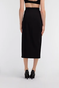 Midi skirt with slit