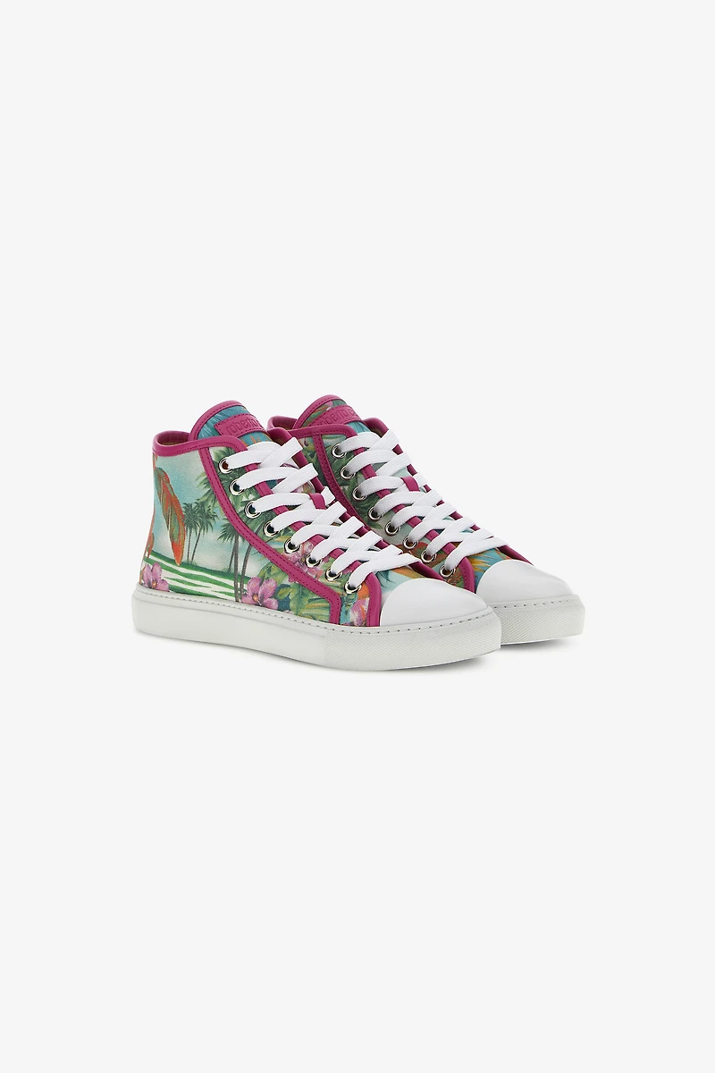 Hawaii print sneakers