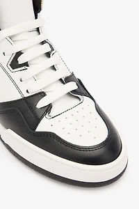 Color-Block High-Top Sneaker with Monogram RC