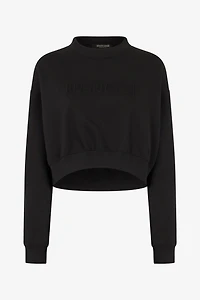 Cropped Sweatshirt With Logo