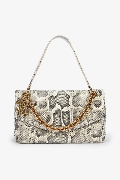 Rock Shoulder Bag With Python Print
