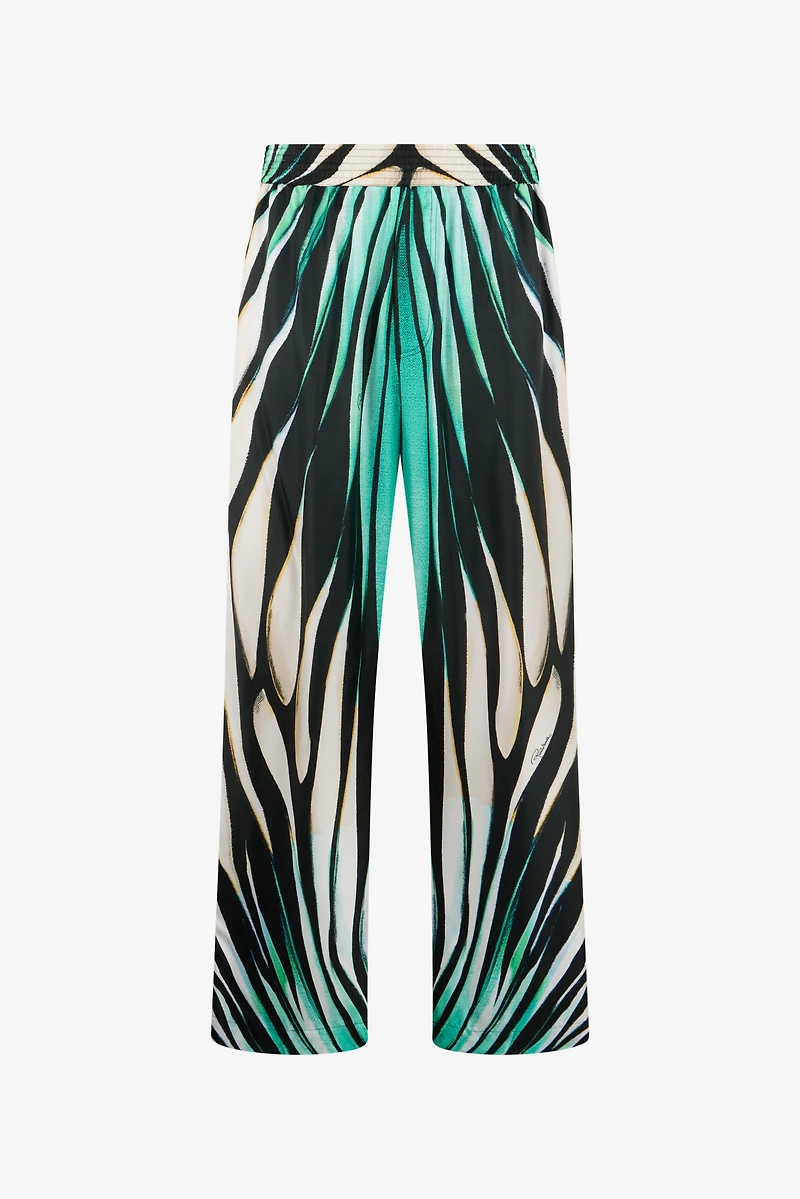 Tropical Elegance Palazzo Pants