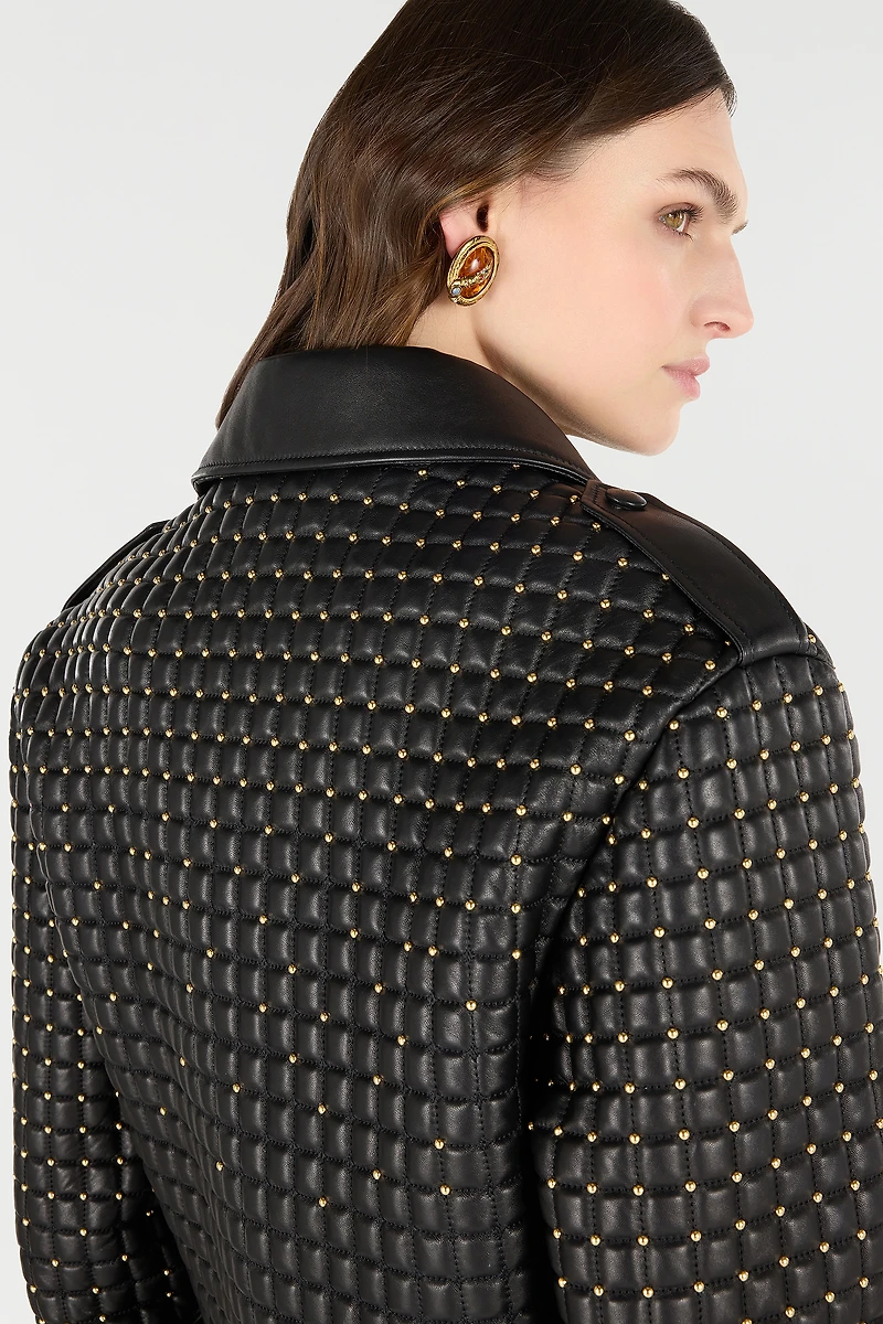 Cropped Jacket With 3D-Effect Quilting