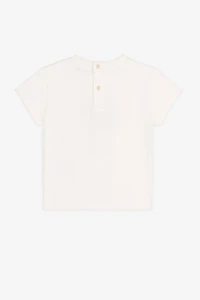 Colour-block monogram-print T-shirt