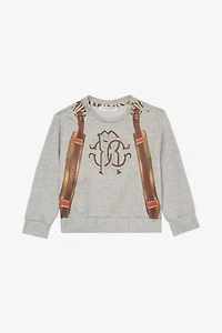 Sweatshirt With Front And Back Print