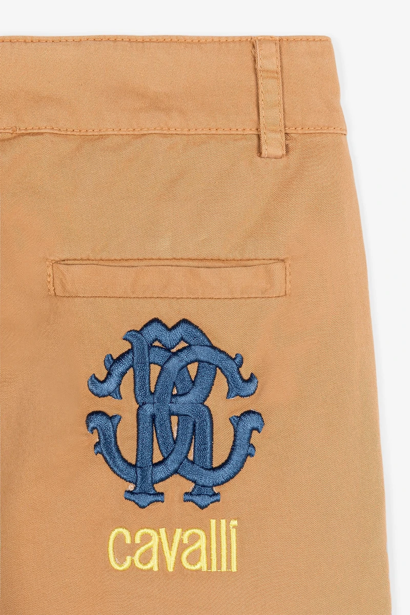 Logo-embroidered shorts