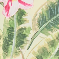 Dress With Leaf And Flower Print