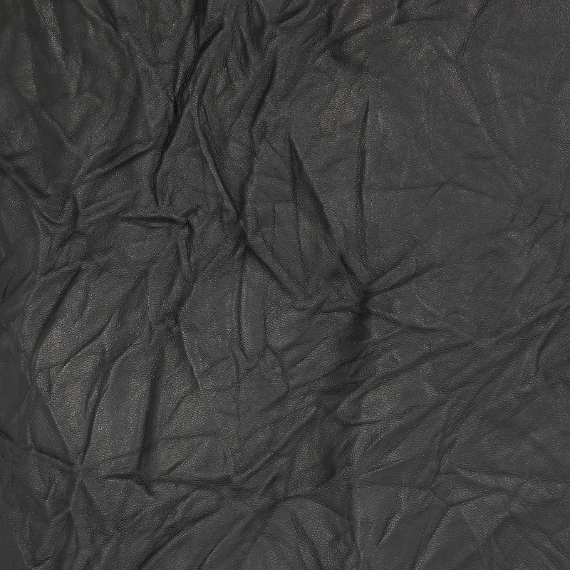 Long Crinkle-Effect Trench Coat