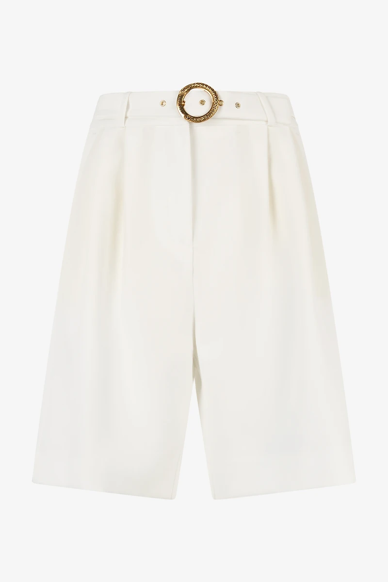 Tailored Shorts With Belt