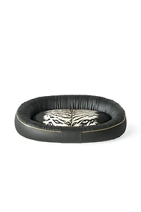Tiger-Print Dog Bed