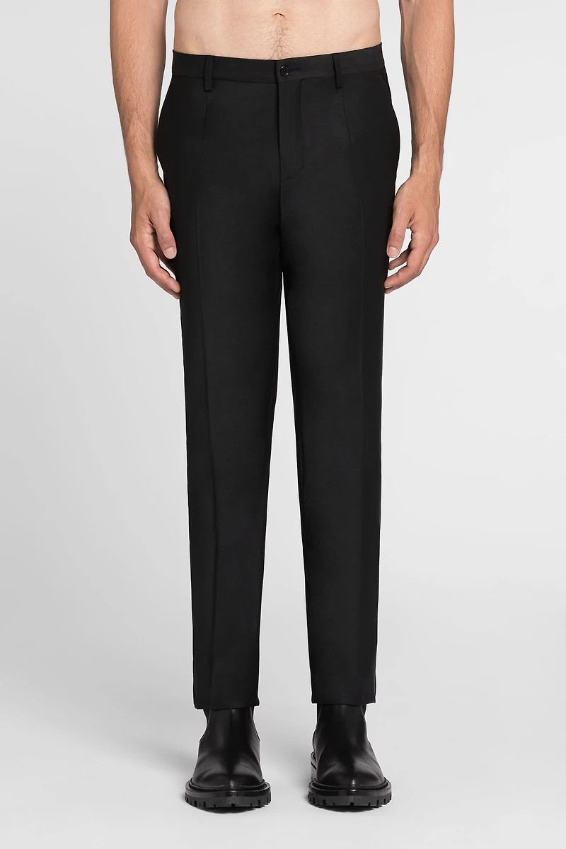 Skinny tailored wool trousers