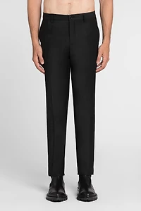 Skinny tailored wool trousers