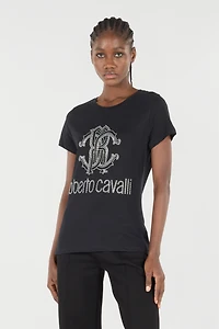 T-Shirt With RC Monogram And Logo Studs
