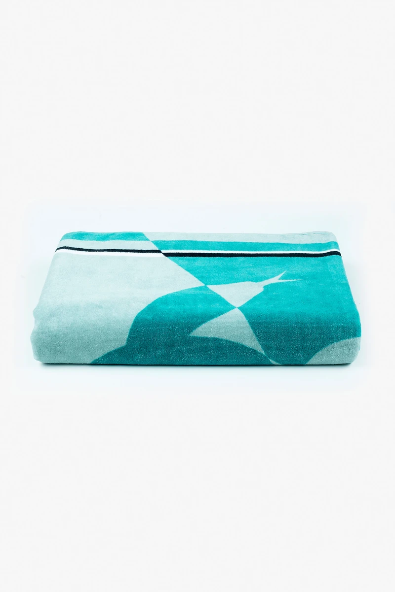 Mirror Snake Print Beach Towel