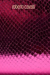 Zip-Around Wallet with Snake Print