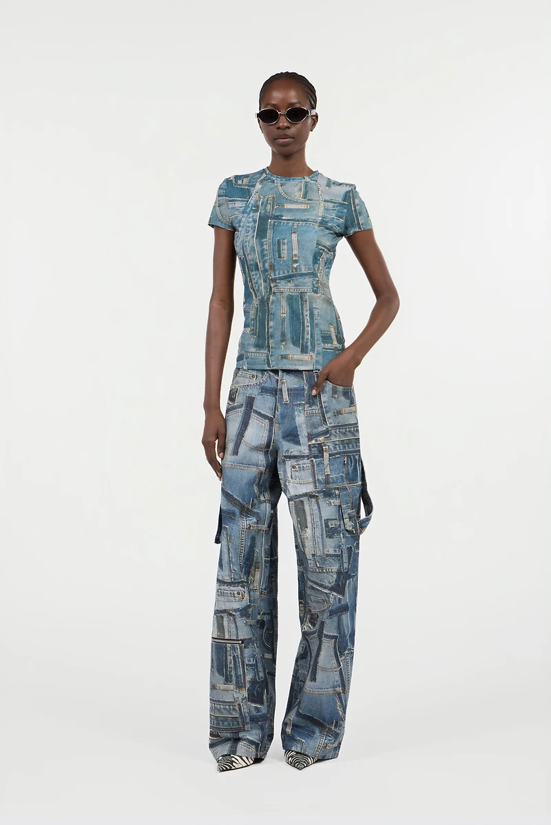 Patchwork Capsule Collection Cargo Jeans