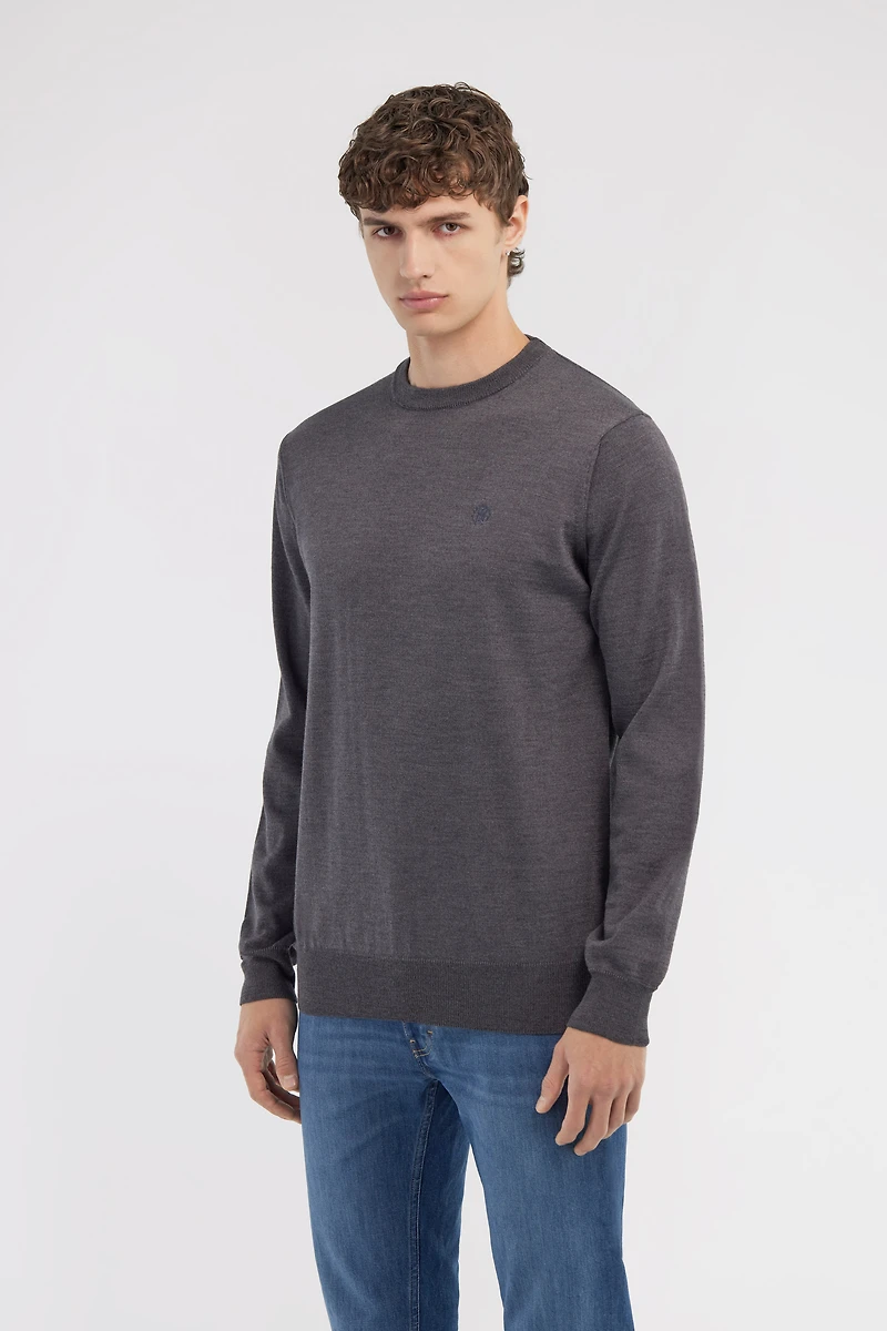 Crewneck sweater with RC