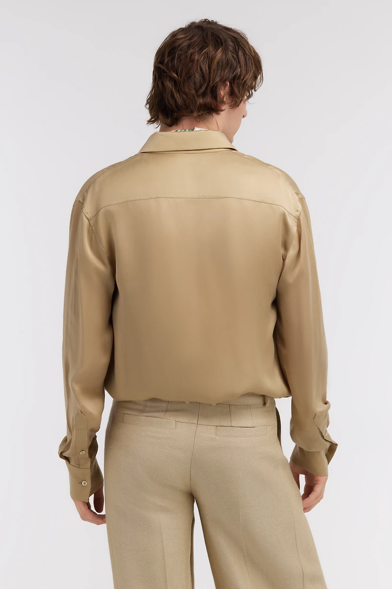Beige Shirt With Monogram RC