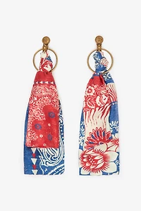 Bandana Print Earrings