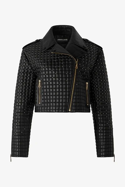 Cropped Jacket With 3D-Effect Quilting