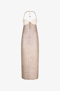 Crochet Detail Long Dress