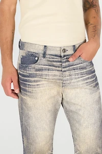 Jeans Trousers With Washed Effect