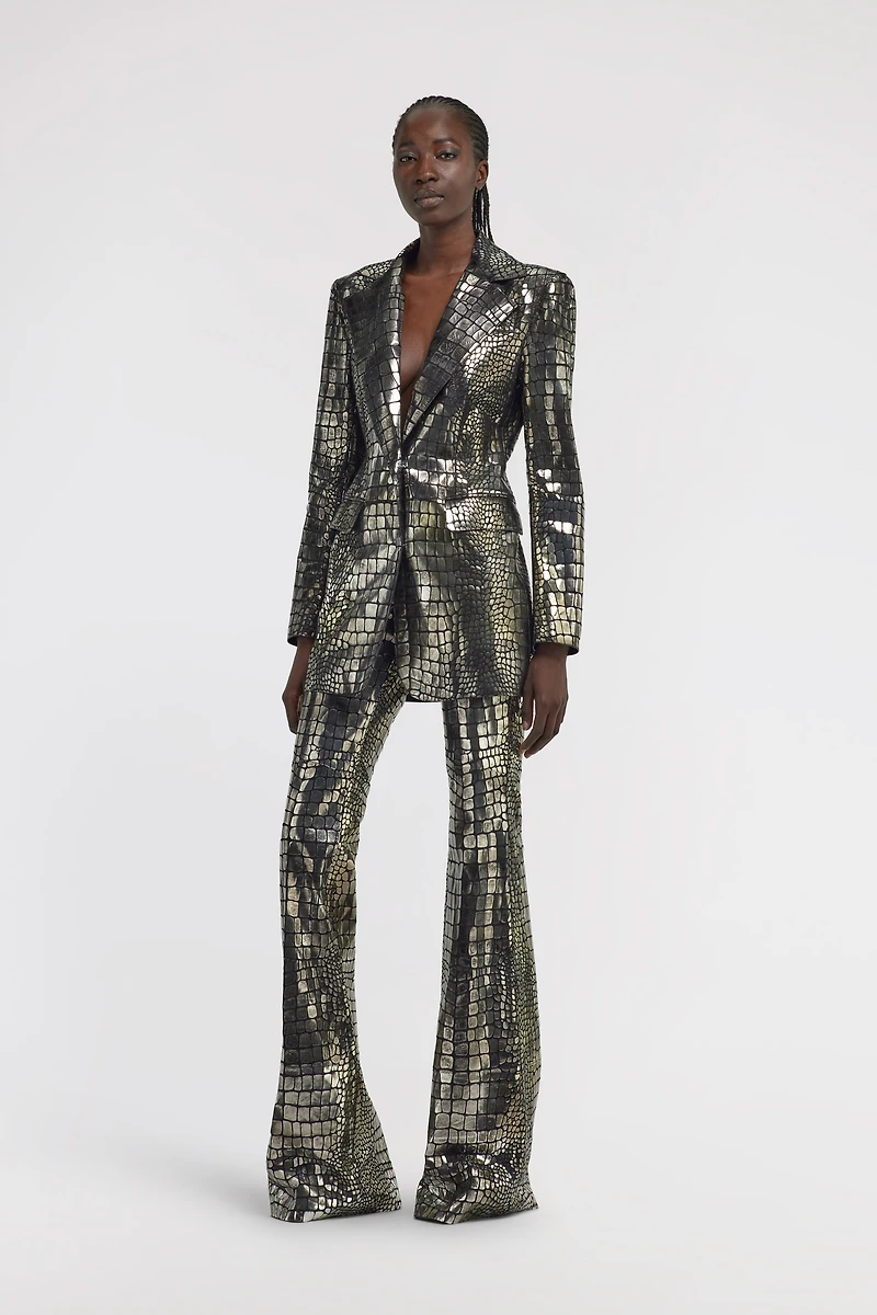 Crocodile Effect Pants