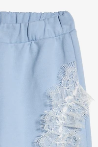 Sports Pants With Lace Ruches